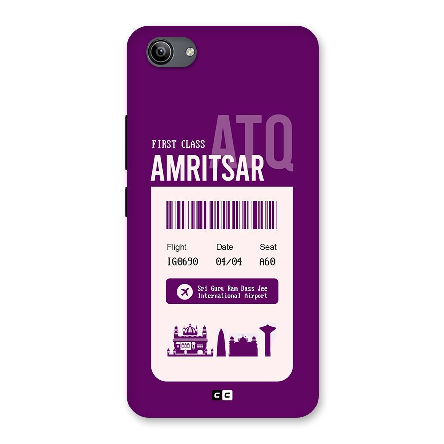 Amritsar Boarding Pass Back Case for Vivo Y81i