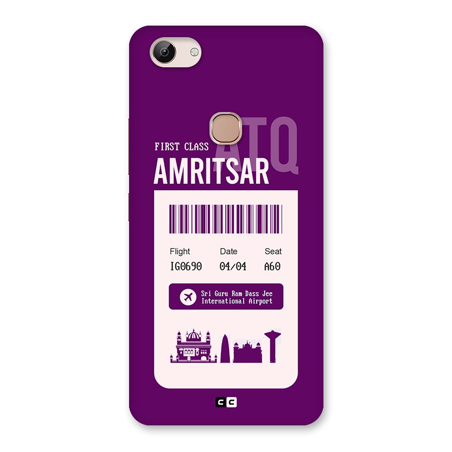 Amritsar Boarding Pass Back Case for Vivo Y83