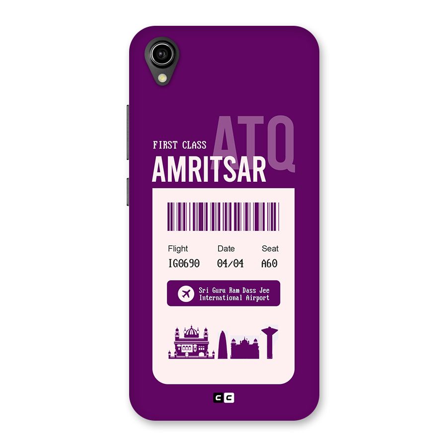 Amritsar Boarding Pass Back Case for Vivo Y90