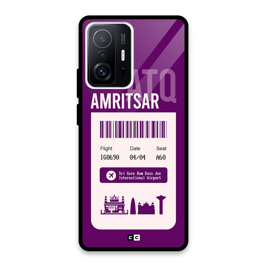 Amritsar Boarding Pass Back Case for Xiaomi 11T Pro