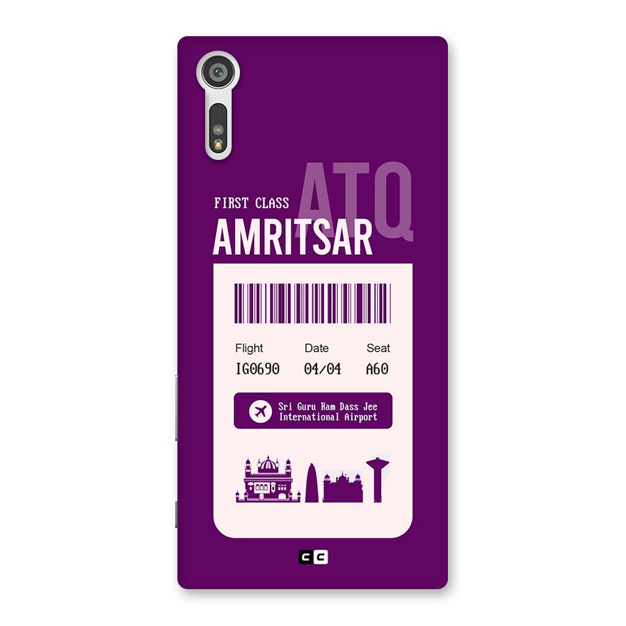 Amritsar Boarding Pass Back Case for Xperia XZ