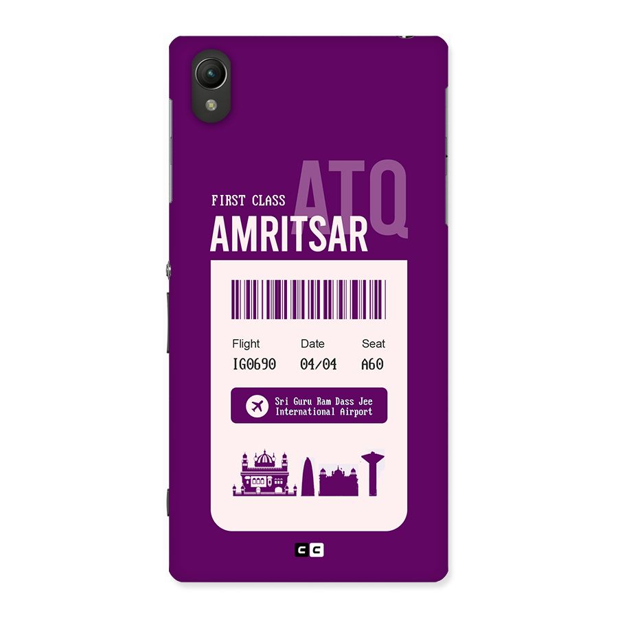 Amritsar Boarding Pass Back Case for Xperia Z1