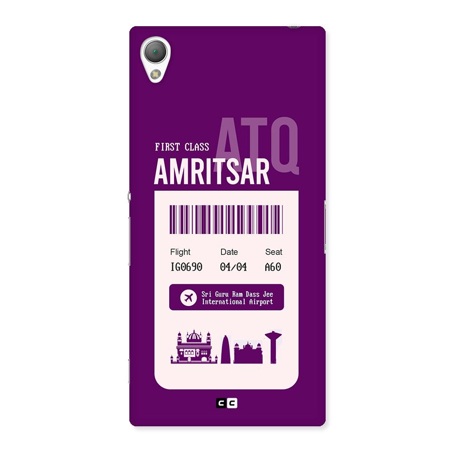 Amritsar Boarding Pass Back Case for Xperia Z3
