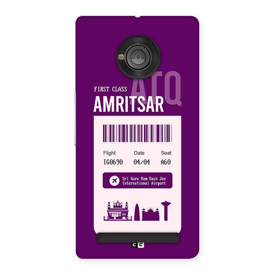 Amritsar Boarding Pass Back Case for Yunique