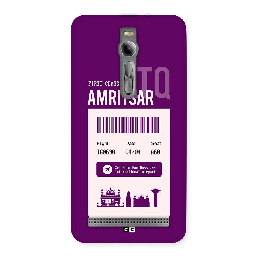Amritsar Boarding Pass Back Case for Zenfone 2