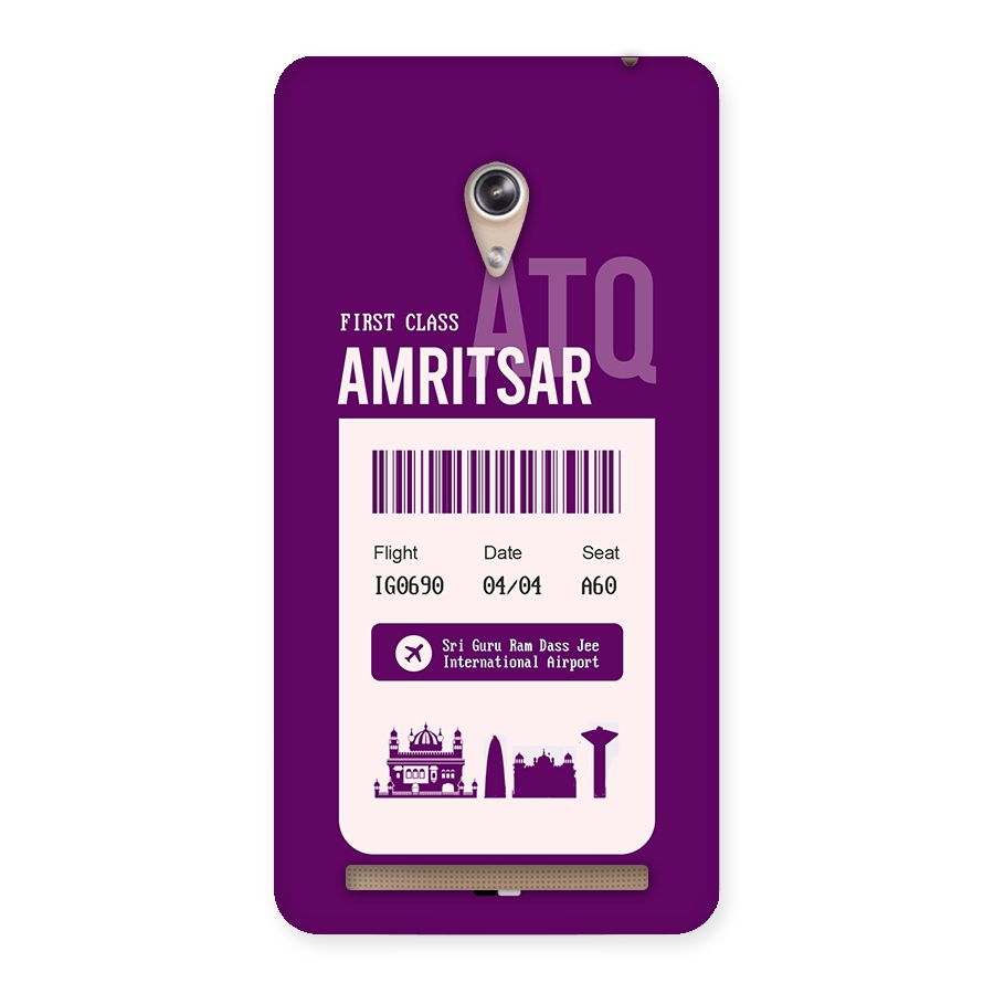 Amritsar Boarding Pass Back Case for Zenfone 6