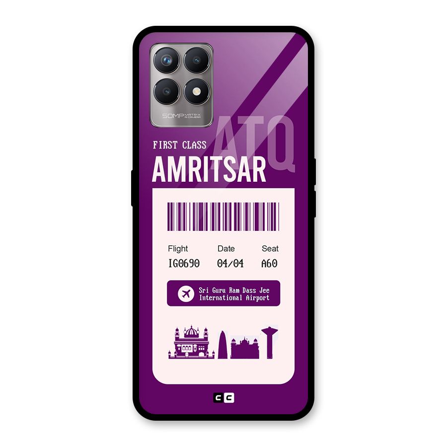 Amritsar Boarding Pass Glass Back Case for Realme Narzo 50