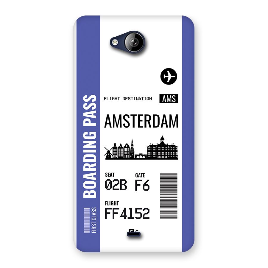 Amsterdam Boarding Pass Back Case for Canvas Play Q355