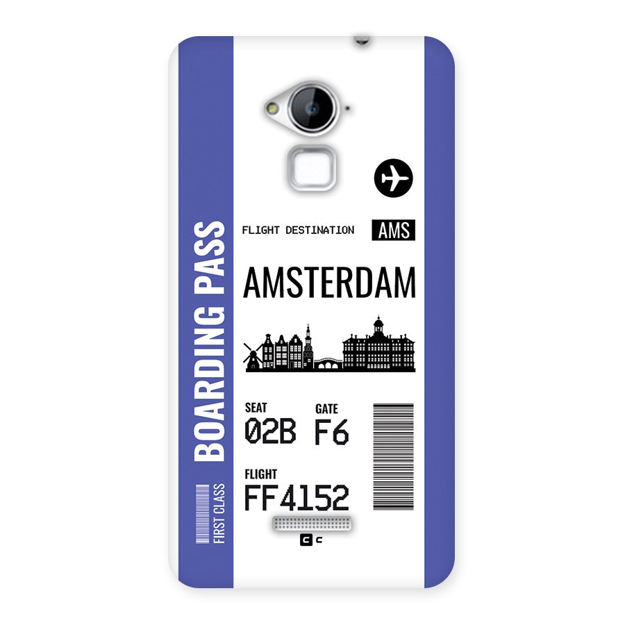 Amsterdam Boarding Pass Back Case for Coolpad Note 3