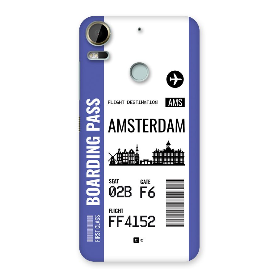 Amsterdam Boarding Pass Back Case for Desire 10 Pro