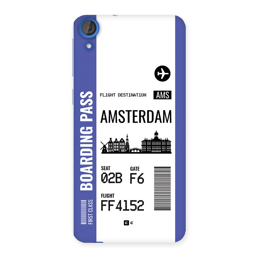 Amsterdam Boarding Pass Back Case for Desire 820