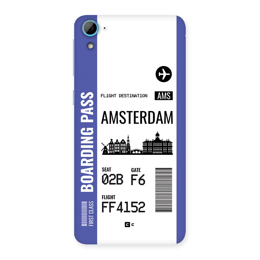 Amsterdam Boarding Pass Back Case for Desire 826
