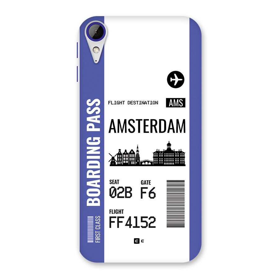 Amsterdam Boarding Pass Back Case for Desire 830