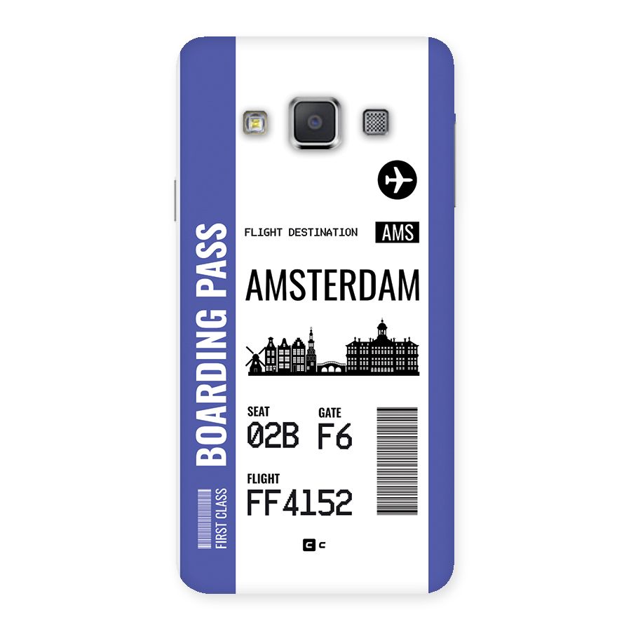 Amsterdam Boarding Pass Back Case for Galaxy A3