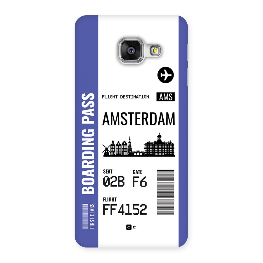 Amsterdam Boarding Pass Back Case for Galaxy A3 (2016)