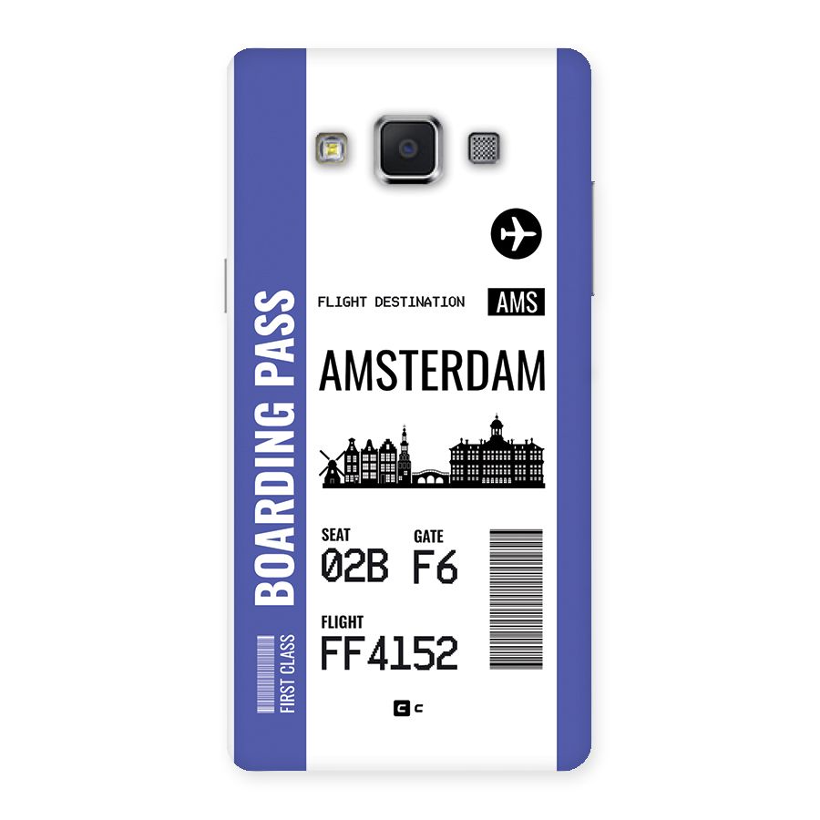 Amsterdam Boarding Pass Back Case for Galaxy A5