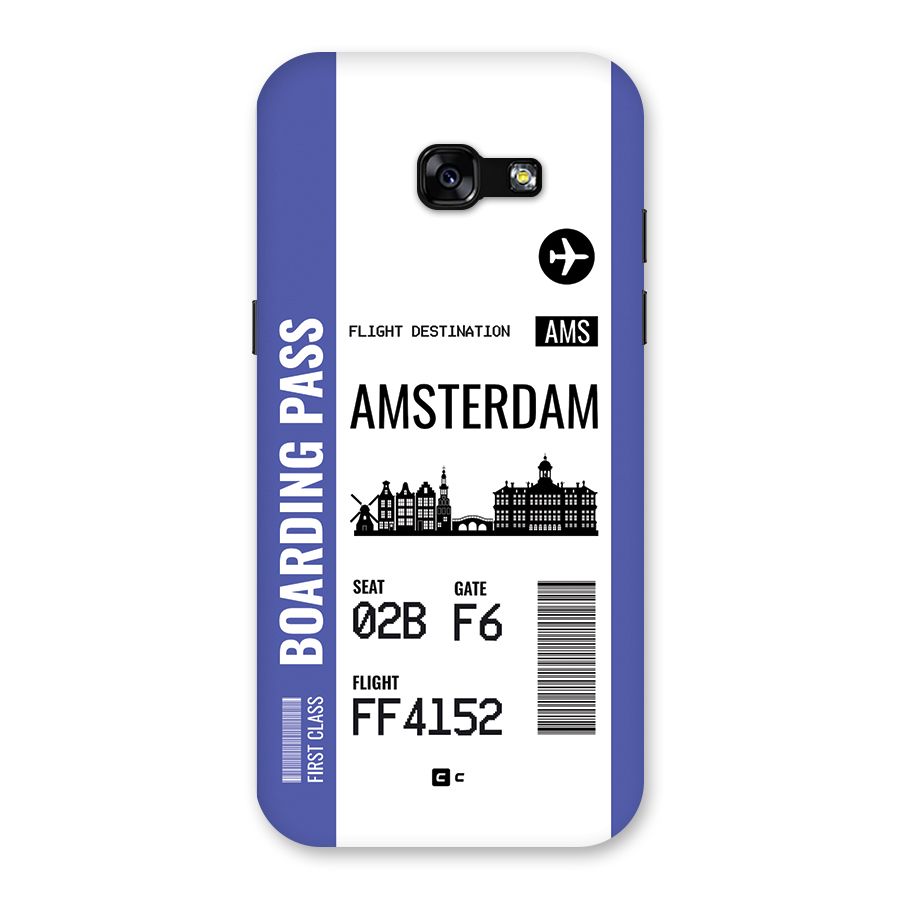 Amsterdam Boarding Pass Back Case for Galaxy A5 2017