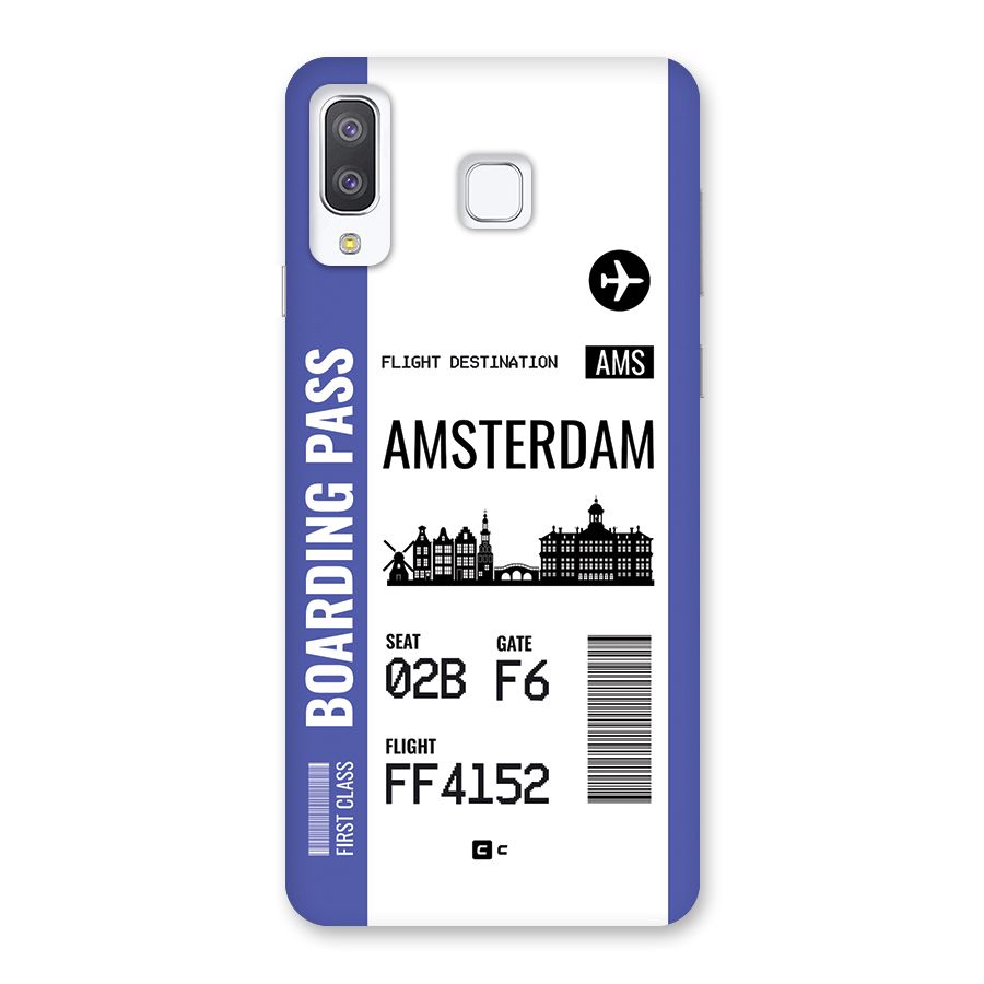 Amsterdam Boarding Pass Back Case for Galaxy A8 Star