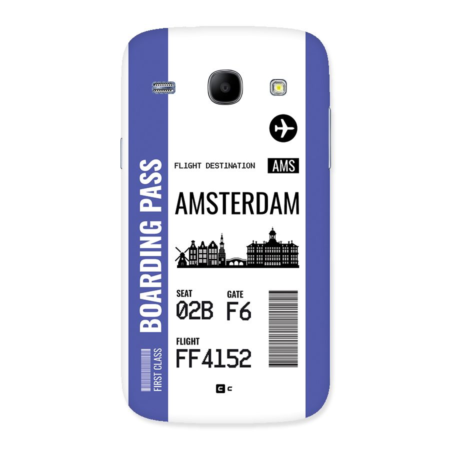 Amsterdam Boarding Pass Back Case for Galaxy Core