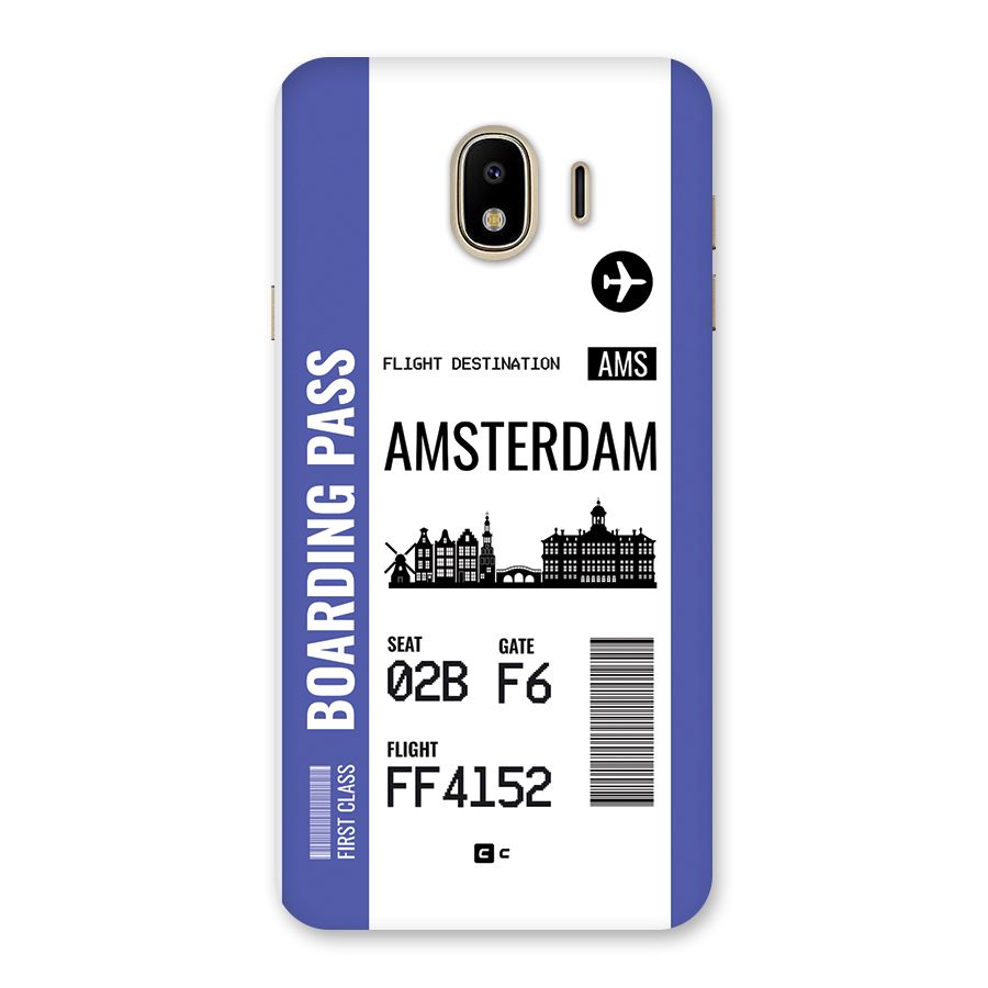 Amsterdam Boarding Pass Back Case for Galaxy J4