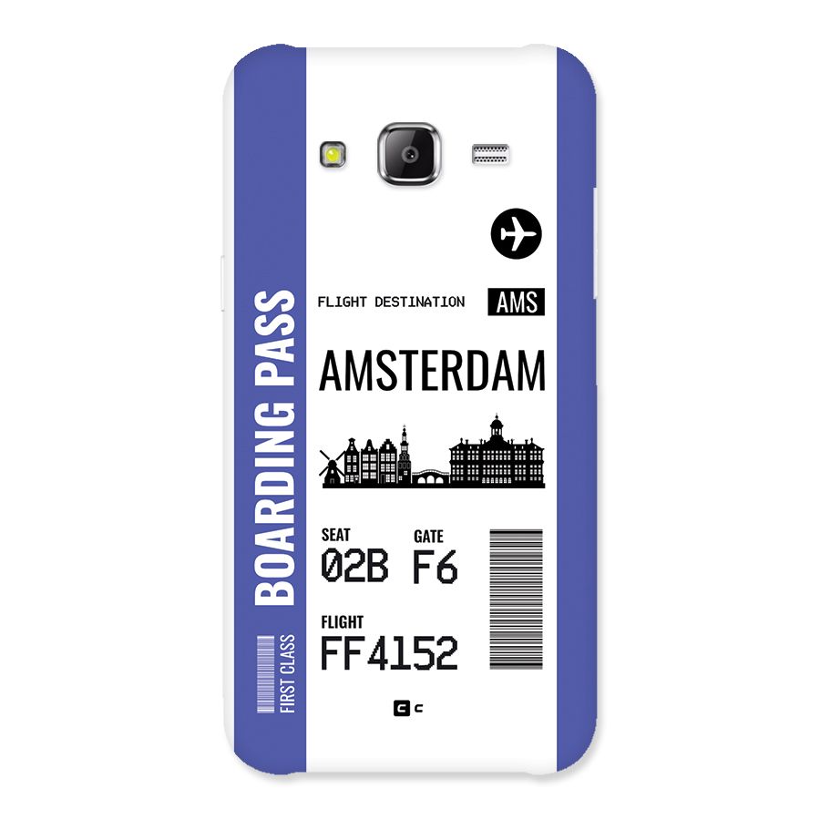 Amsterdam Boarding Pass Back Case for Galaxy J5