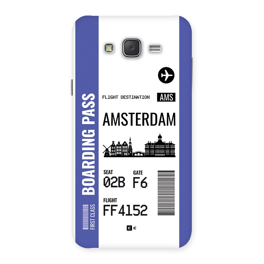 Amsterdam Boarding Pass Back Case for Galaxy J7