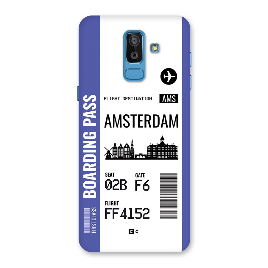 Amsterdam Boarding Pass Back Case for Galaxy J8