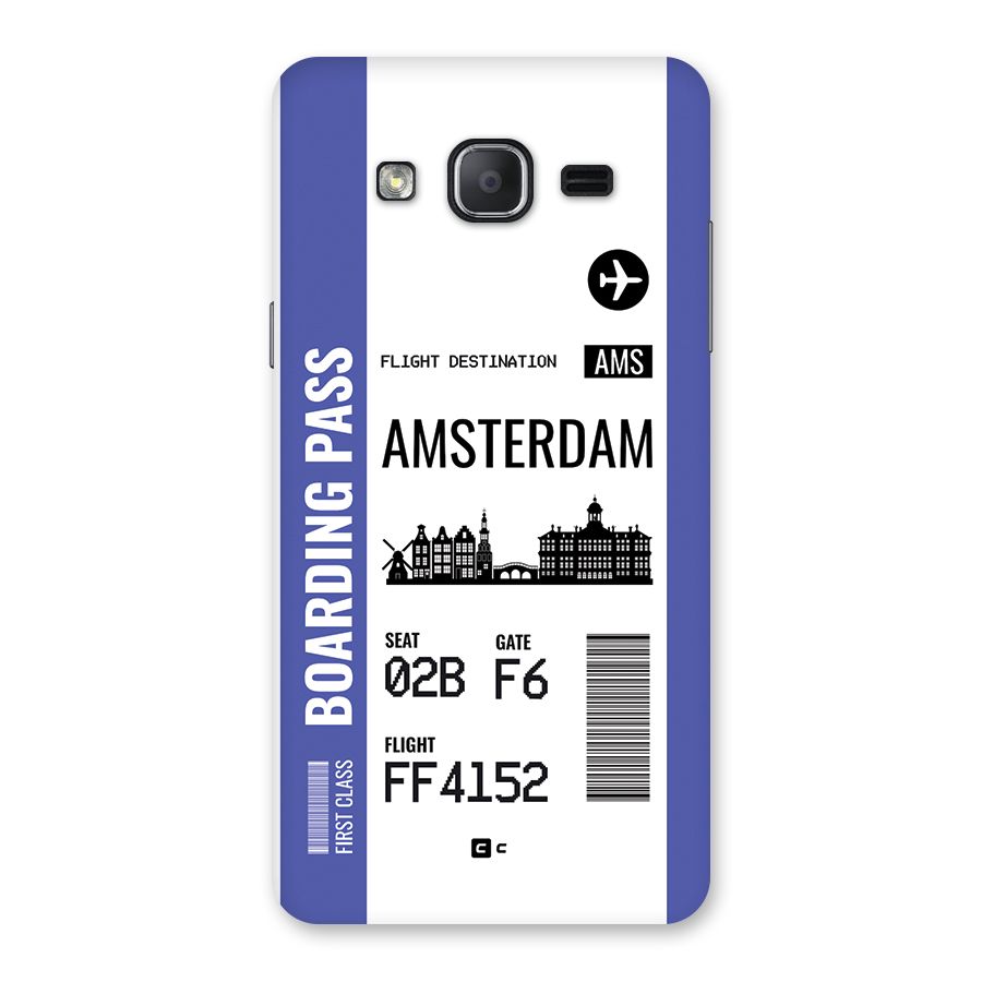 Amsterdam Boarding Pass Back Case for Galaxy On7 Pro