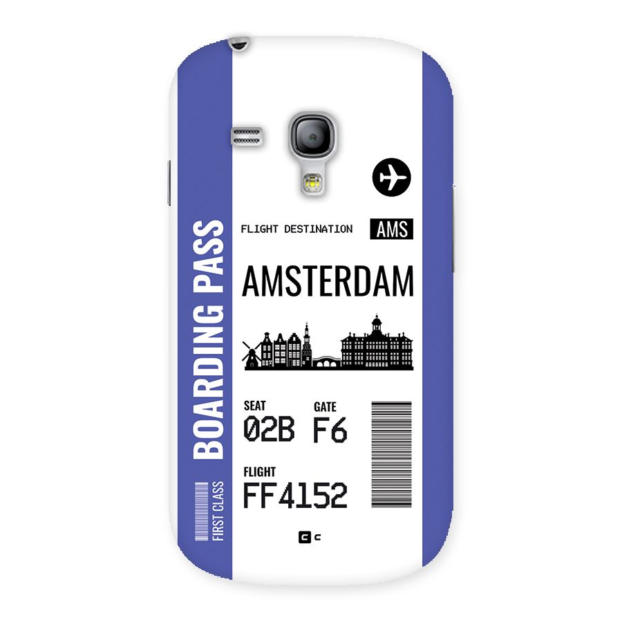 Amsterdam Boarding Pass Back Case for Galaxy S3 Mini