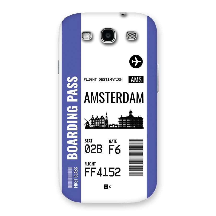 Amsterdam Boarding Pass Back Case for Galaxy S3 Neo
