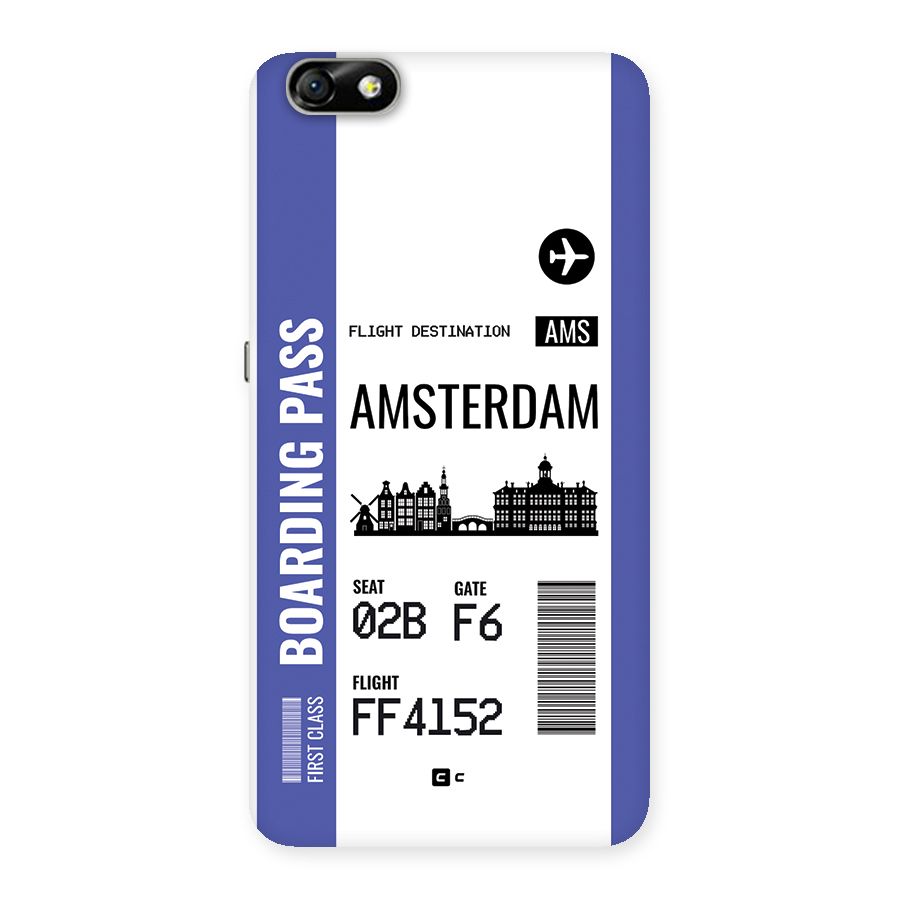 Amsterdam Boarding Pass Back Case for Honor 4X