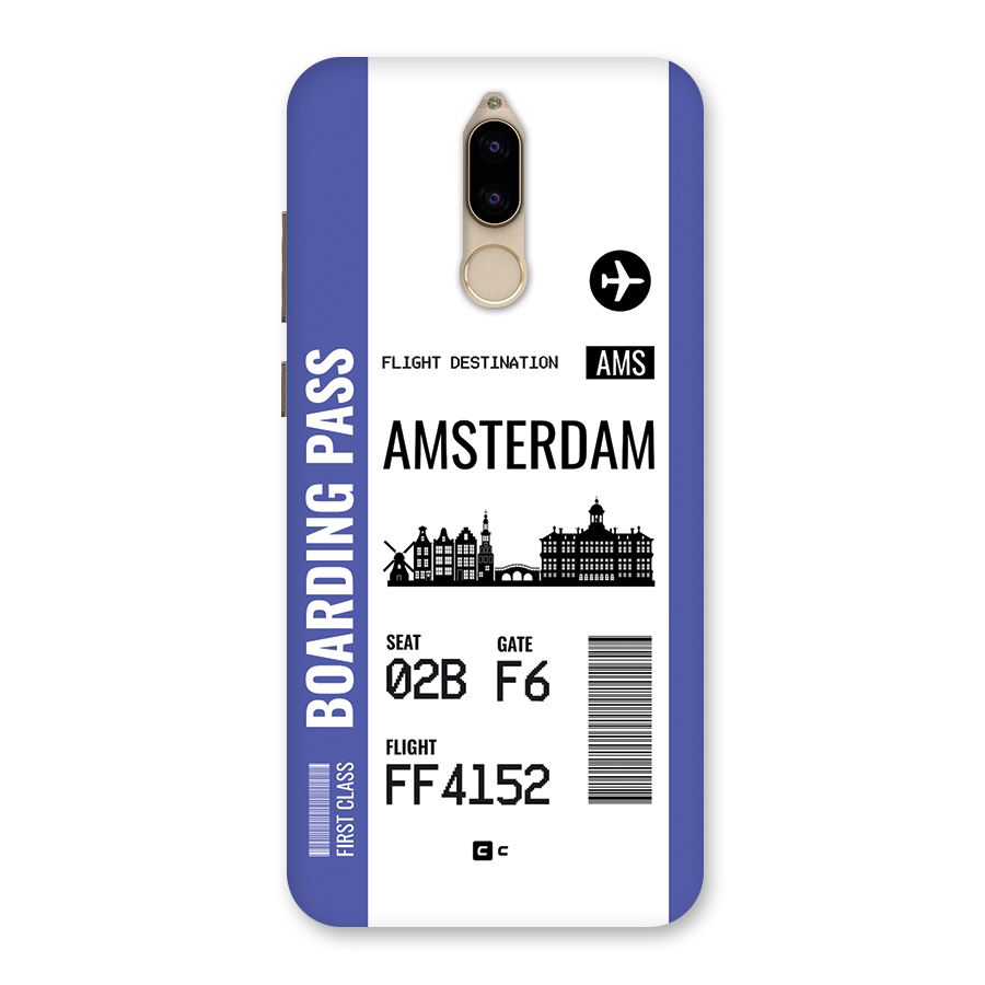 Amsterdam Boarding Pass Back Case for Honor 9i
