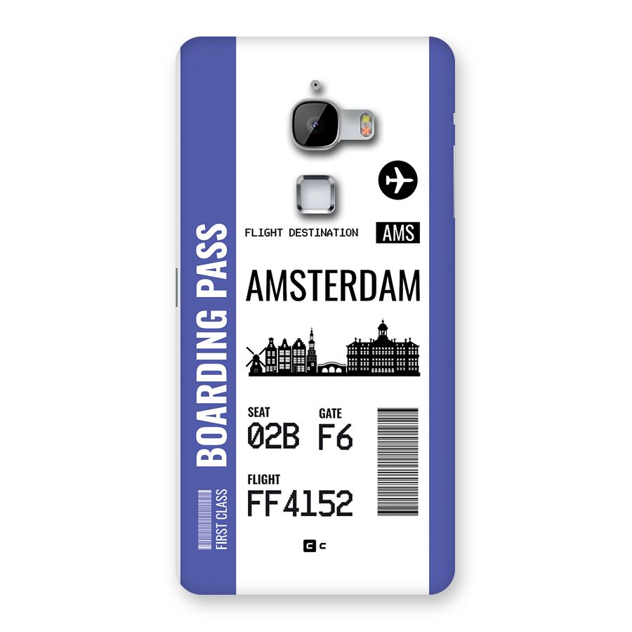 Amsterdam Boarding Pass Back Case for LeTV Le Max