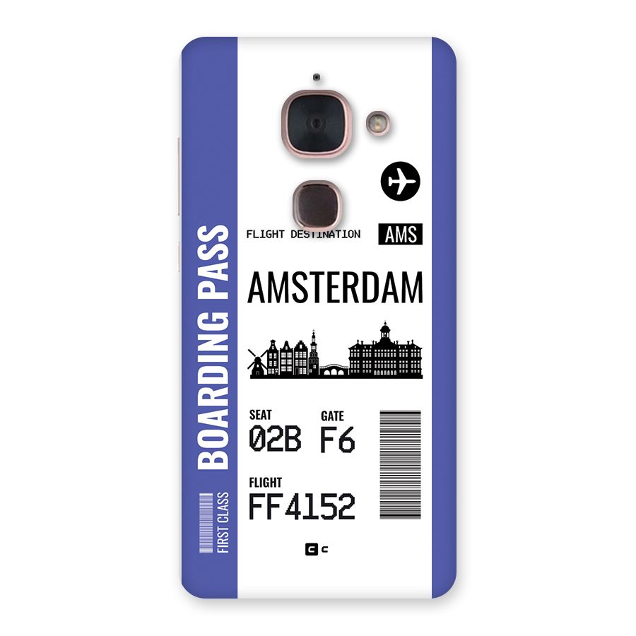 Amsterdam Boarding Pass Back Case for Le Max 2