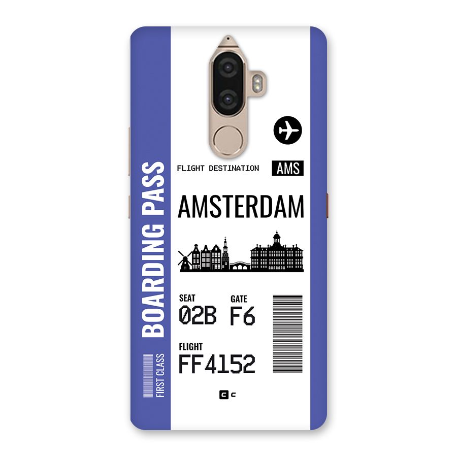 Amsterdam Boarding Pass Back Case for Lenovo K8 Note