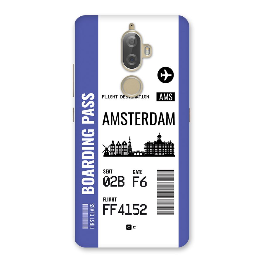 Amsterdam Boarding Pass Back Case for Lenovo K8 Plus