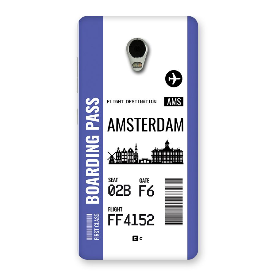 Amsterdam Boarding Pass Back Case for Lenovo Vibe P1