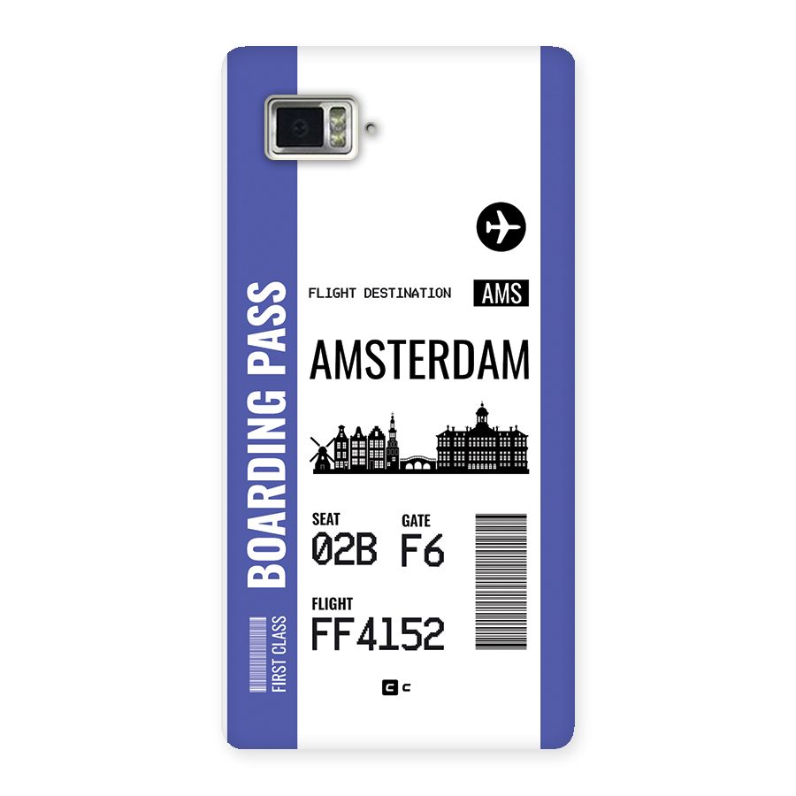 Amsterdam Boarding Pass Back Case for Lenovo Vibe Z2 Pro K920