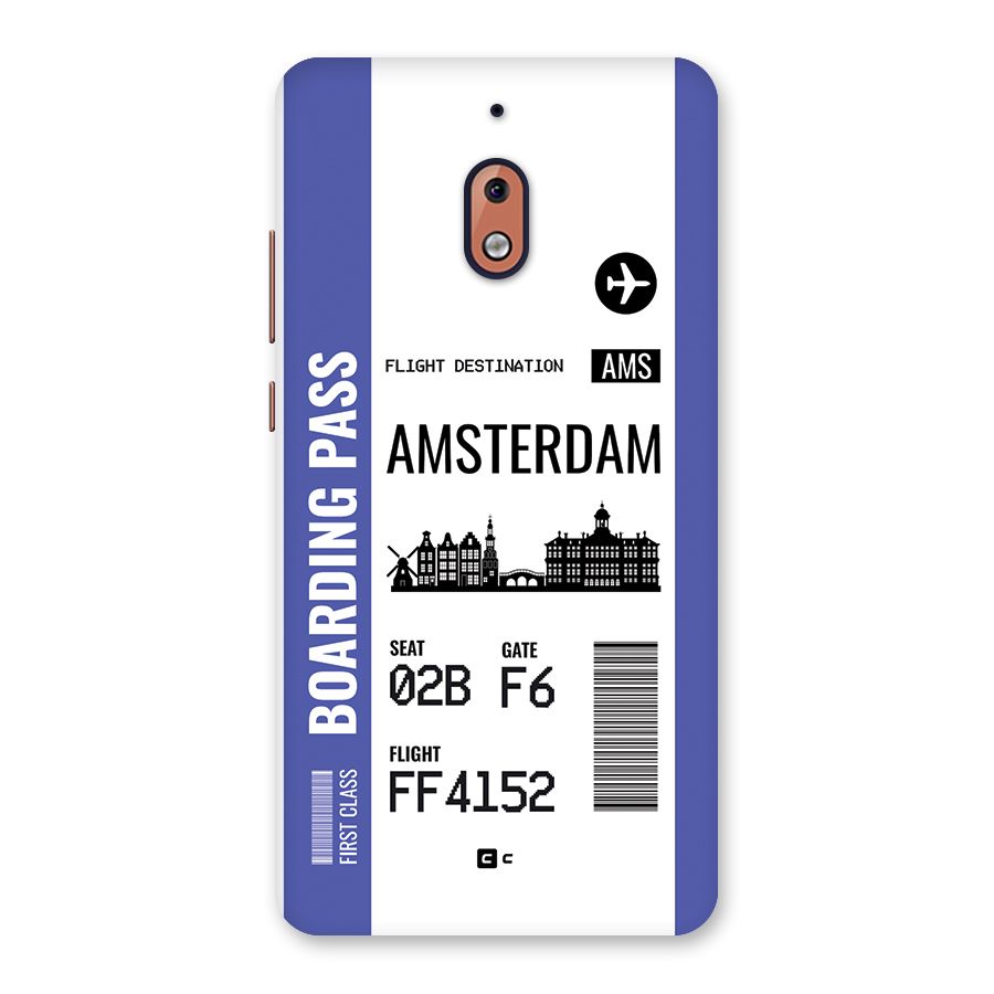 Amsterdam Boarding Pass Back Case for Nokia 2.1