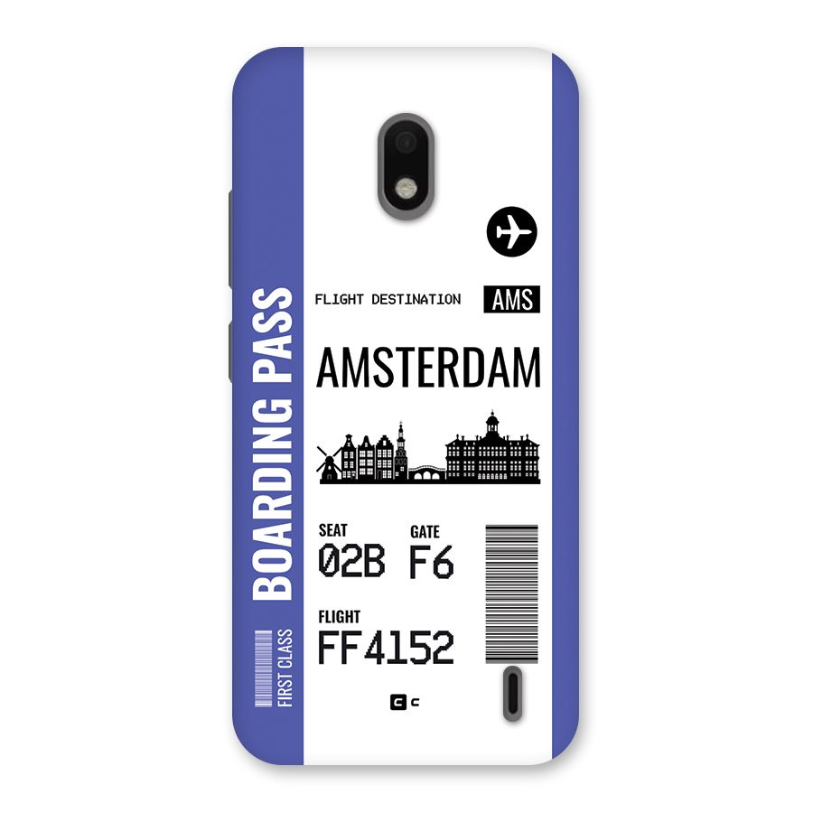 Amsterdam Boarding Pass Back Case for Nokia 2.2