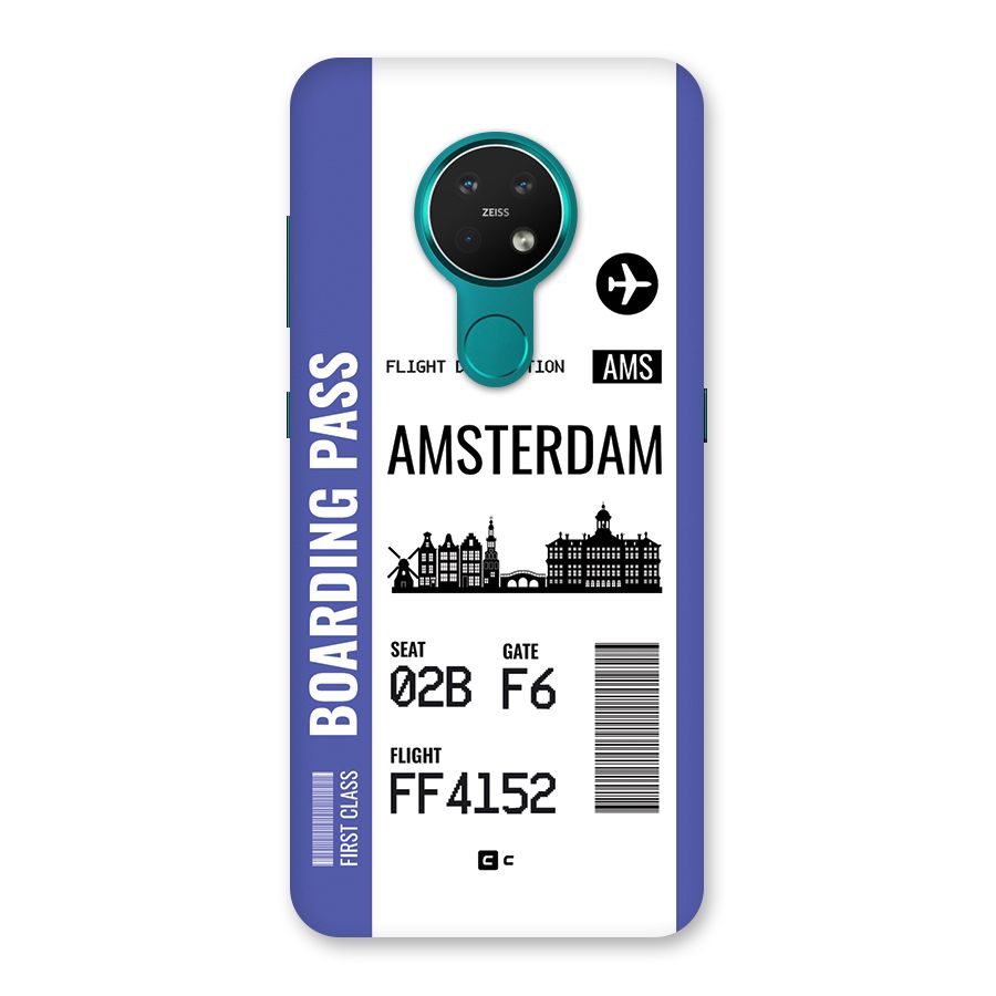 Amsterdam Boarding Pass Back Case for Nokia 7.2