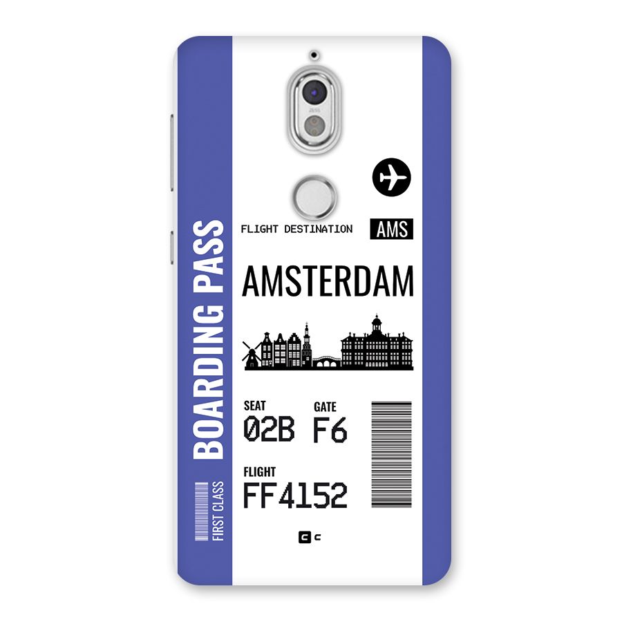 Amsterdam Boarding Pass Back Case for Nokia 7