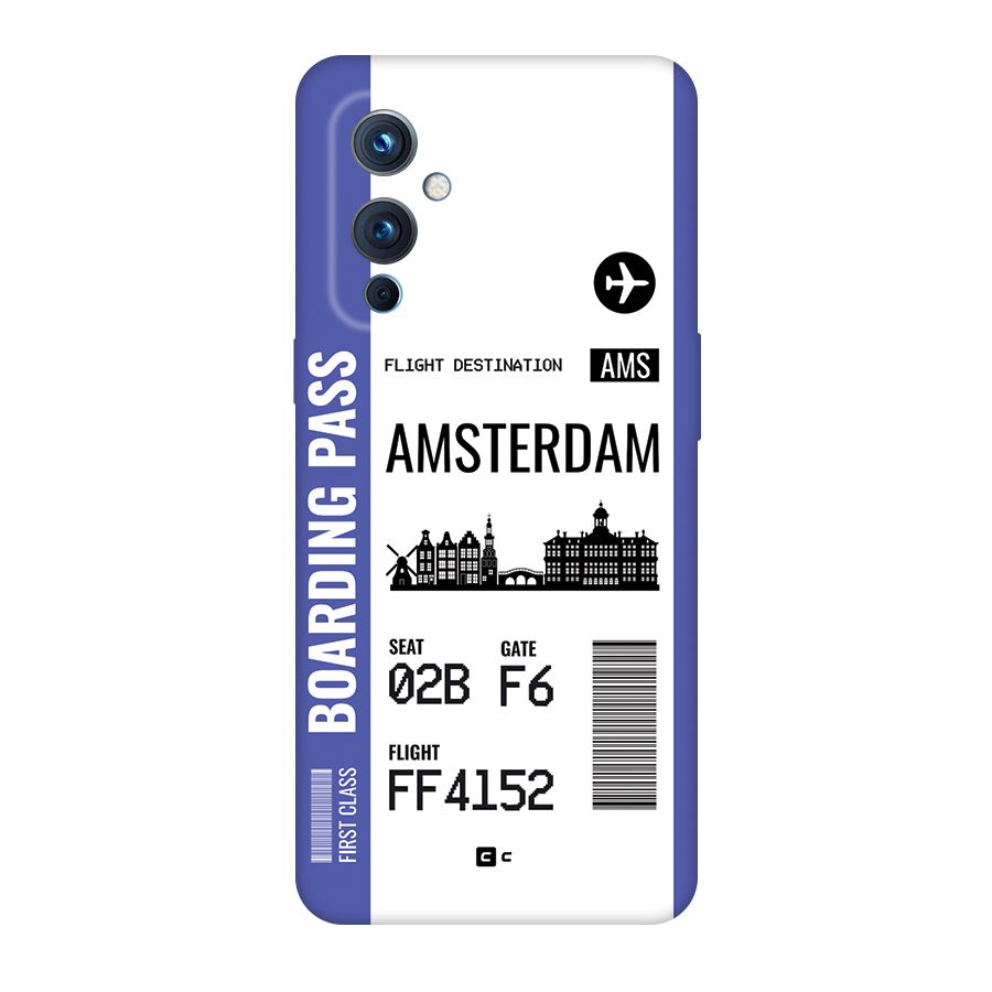 Amsterdam Boarding Pass Back Case for OnePlus 9