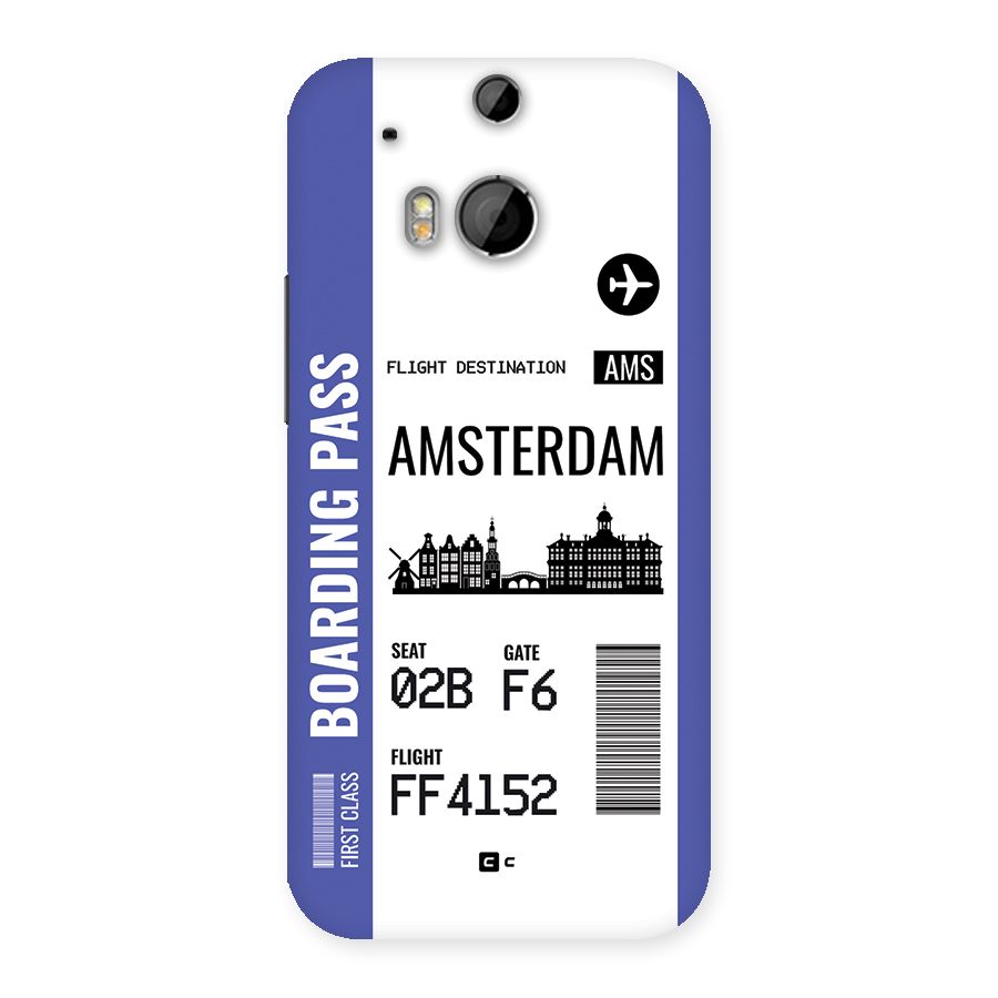 Amsterdam Boarding Pass Back Case for One M8