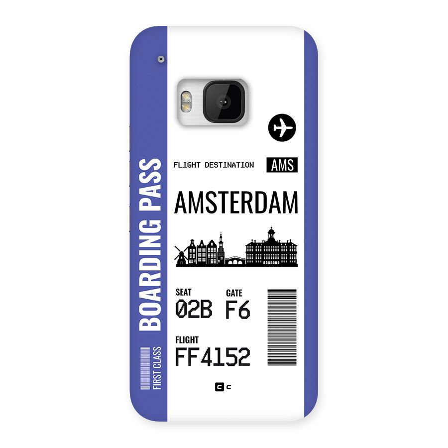 Amsterdam Boarding Pass Back Case for One M9