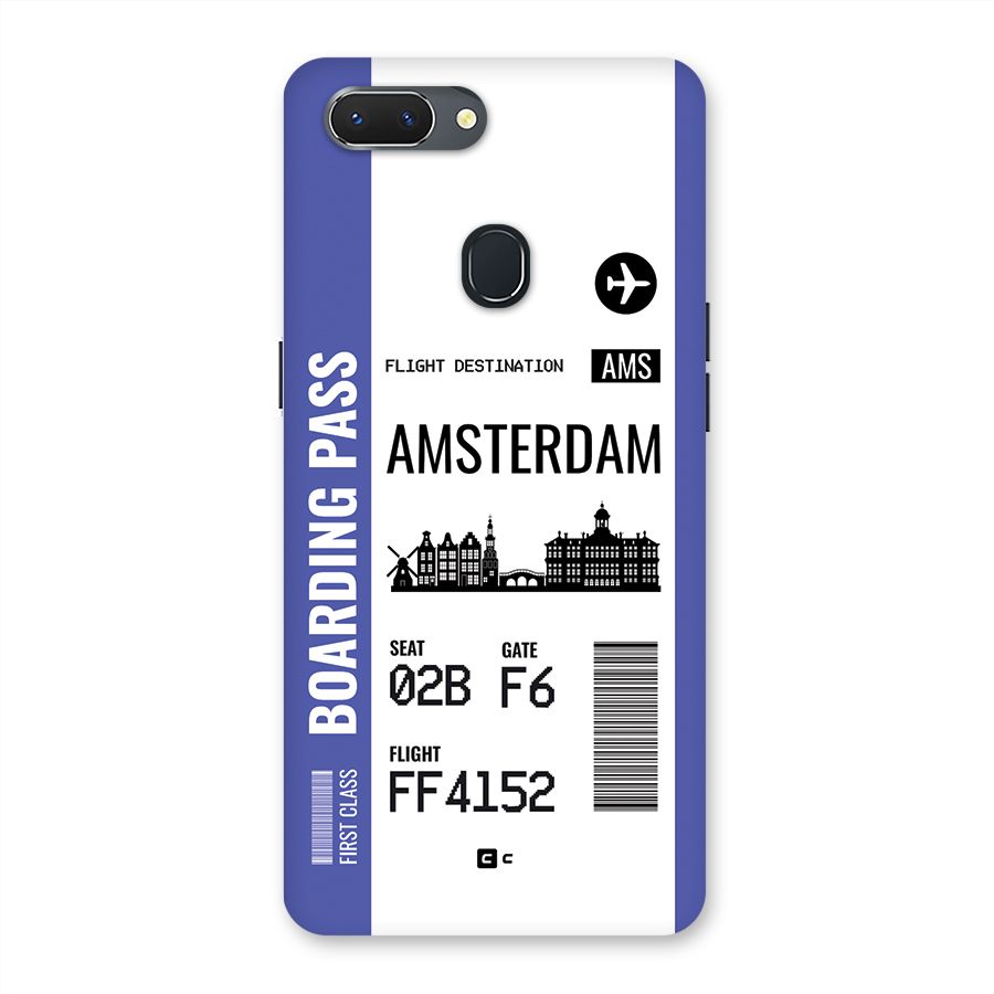 Amsterdam Boarding Pass Back Case for Realme 2
