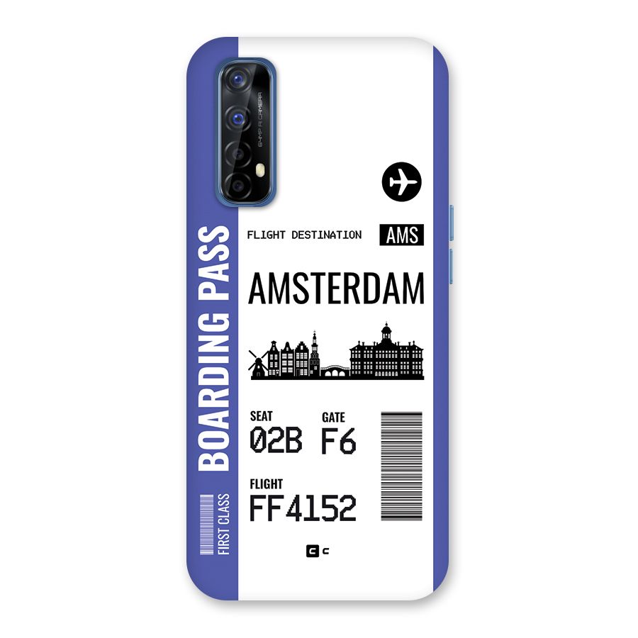 Amsterdam Boarding Pass Back Case for Realme 7