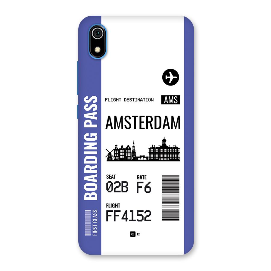 Amsterdam Boarding Pass Back Case for Redmi 7A