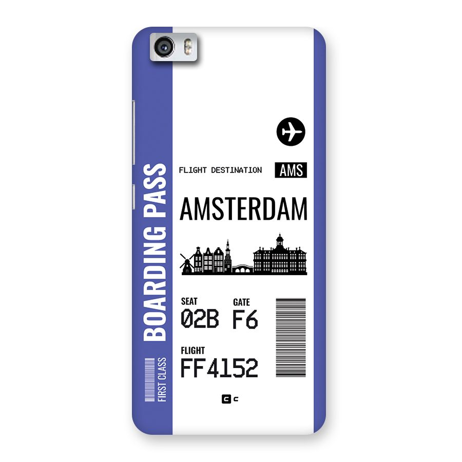 Amsterdam Boarding Pass Back Case for Redmi Mi 5
