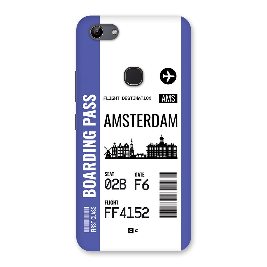 Amsterdam Boarding Pass Back Case for Vivo Y81